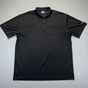 Nike Golf Polo Shirt Men’s 2XL Black Short Sleeve Honeywell Sleeve Embroidery